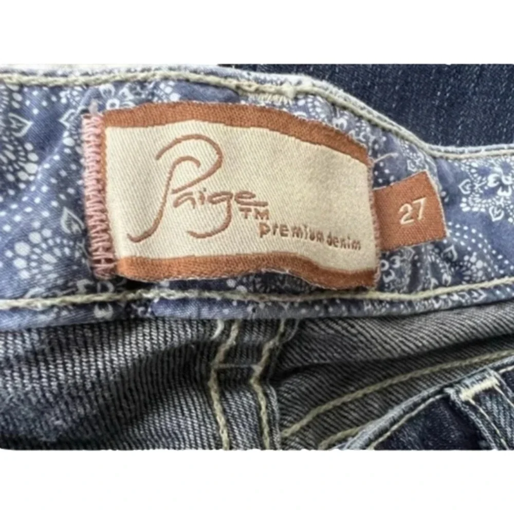 Paige Skyline‎ Drive straight medium wash jeans size 27 - Picture 8 of 11